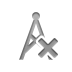 cross, antenna Gray icon