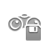 Diskette, Binoculars Icon