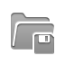 Folder, Diskette DarkGray icon