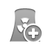 Add, nuclear, plant, power DarkGray icon