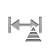 width, pyramid Gray icon