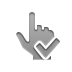 checkmark, point, Hand Icon