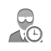Agent, Clock Gray icon