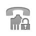 Lock, voip, open DarkGray icon