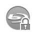 Blu, ray, Disk, open, Lock DarkGray icon