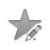 star, pencil Gray icon