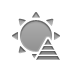 pyramid, sun Gray icon