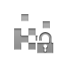 Lock, open, raster Gray icon