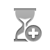 Add, Hourglass DarkGray icon