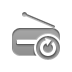 radio, Reload Gray icon