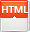 html, File OrangeRed icon