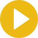 interface, Play button, video player, movie, Multimedia Option, music player, Arrows, Multimedia Goldenrod icon