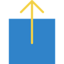 upload, Multimedia Option, Direction, up arrow, uploading, interface, outbox, Arrows SteelBlue icon