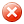 Badge, cross, Circle OrangeRed icon