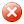 cross, Circle, Badge OrangeRed icon