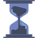 time, Clock, Hourglass, Tools And Utensils, waiting Black icon