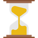 waiting, Clock, time, Hourglass, Tools And Utensils Black icon
