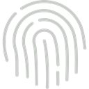 detective, interface, identification, evidence, Fingerprint Silver icon