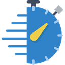 interface, time, Chronometer, timer, stopwatch, Tools And Utensils, Wait SteelBlue icon