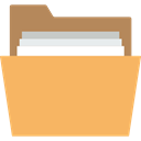 interface, Data Storage, storage, Office Material, Folder, file storage SandyBrown icon