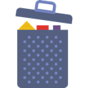 Tools And Utensils, Basket, Bin, Garbage, Trash, Can DimGray icon