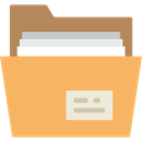 Folder, file storage, interface, Data Storage, storage, Office Material SandyBrown icon