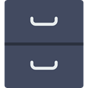 Filing Cabinet, File, storage, Office Material, Archive, document DarkSlateGray icon