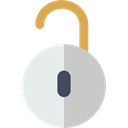 security, secure, Unlocked, interface, Lock, Tools And Utensils, padlock Black icon