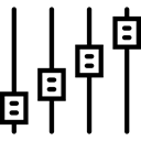 settings, Controls, Levels, interface, Adjust, Adjustment Black icon