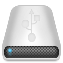 Usb, drive Silver icon