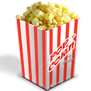 popcorn, nano, simple Black icon