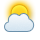 Cloud, sun Gold icon