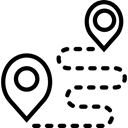 placeholder, Map Location, Map Point, Finish, position, Route, Gps, start, pin, map pointer, signs Black icon