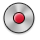 record, button Silver icon