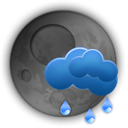 night, Rain, weezle DarkSlateGray icon