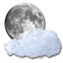 Cloud, Moon Black icon
