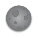 Sunny, night Gray icon