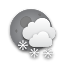 Snow, night Gray icon