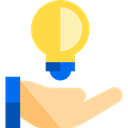 Gestures, Hand Gesture, Idea, electricity, invention, Light bulb, illumination Black icon