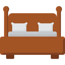 Bed, bedroom, Comfortable, furniture Sienna icon