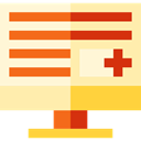 technology, screen, Computer, monitor, medical, Medical History Moccasin icon