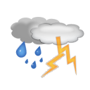thunderstorm DarkOrange icon