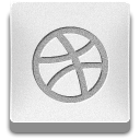 dribbble WhiteSmoke icon