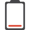 Empty, Battery DarkSlateGray icon