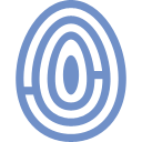 Fingerprint CornflowerBlue icon