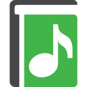 Library, music LimeGreen icon