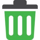 Trash LimeGreen icon
