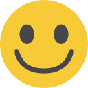 Emoticon, smile Goldenrod icon