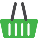 shopping, Basket LimeGreen icon
