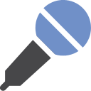 Microphone CornflowerBlue icon